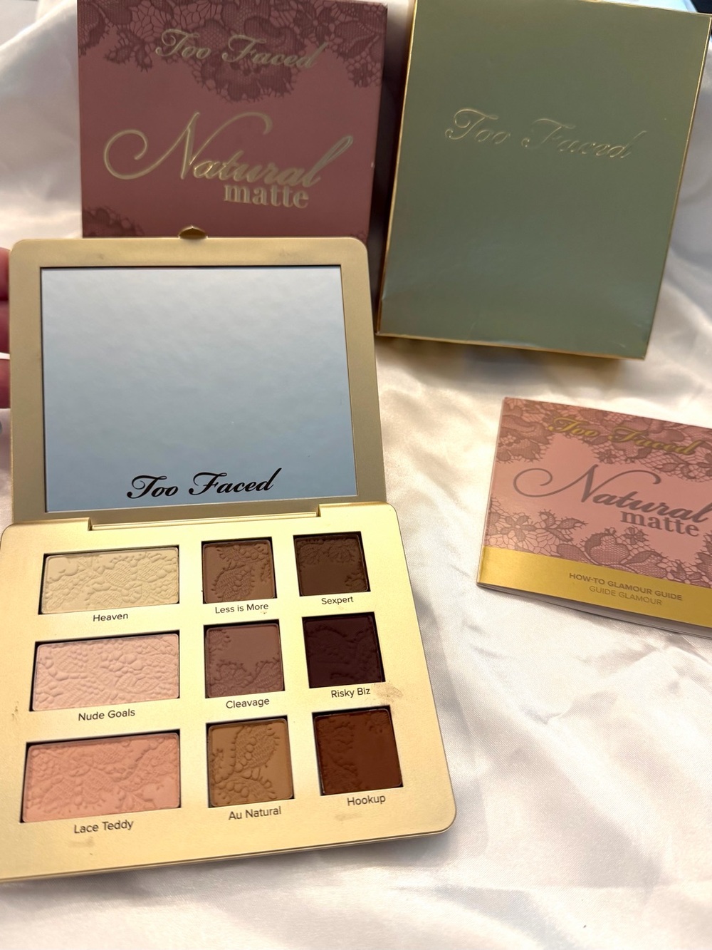Too Faced Natural Eye Shadow Palette Neutral Matte NEW 9 Colors Beauty Makeup